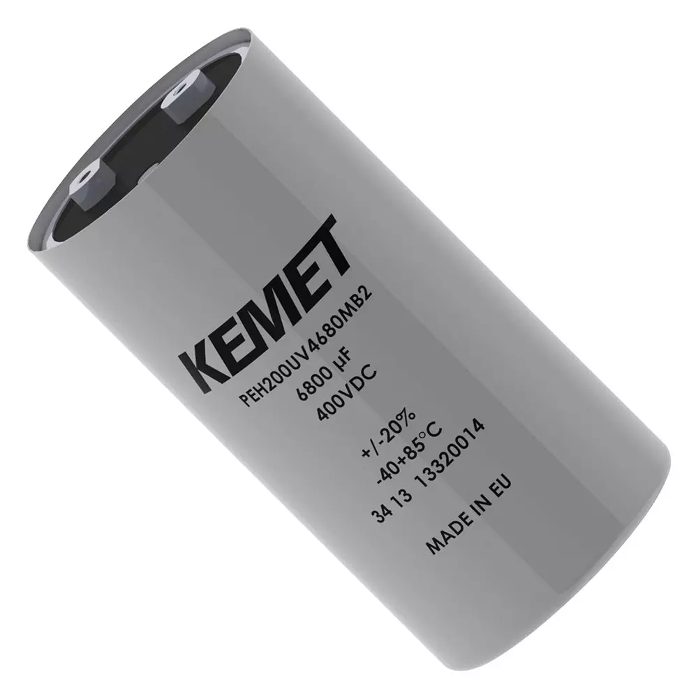 Kemet Snap In / Screw Terminal Aluminium Electrolytic Capacitor 4700µf, 63V, Alu Elec, Rad, PEH200MA4470MU2