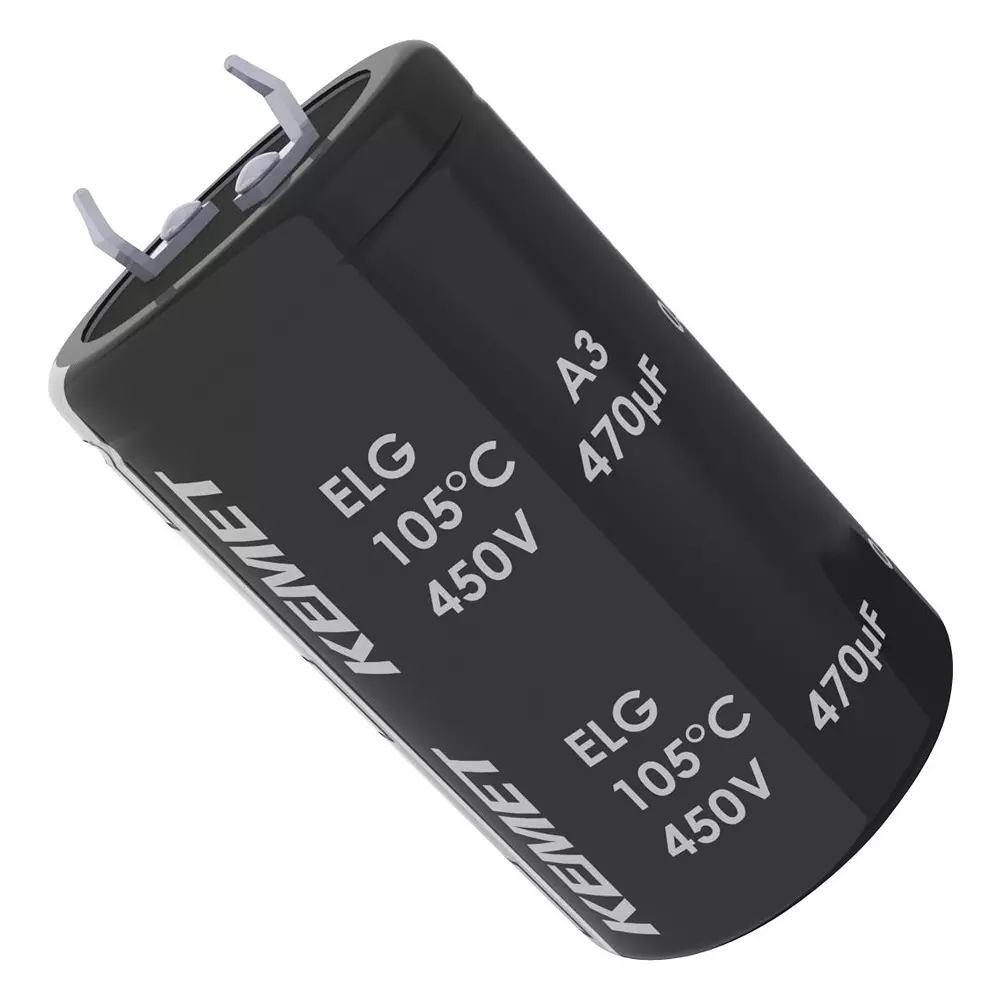 Kemet Snap In / Screw Terminal Aluminium Electrolytic Capacitor 220µf, 200V, Alu Elec, Snap-In, ELG227M200AQ1AA