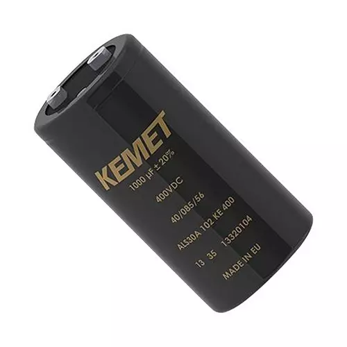 Kemet Snap In / Screw Terminal Aluminium Electrolytic Capacitor 100µf, 500V, Alu Elec, Screw, ALS30A101DA500