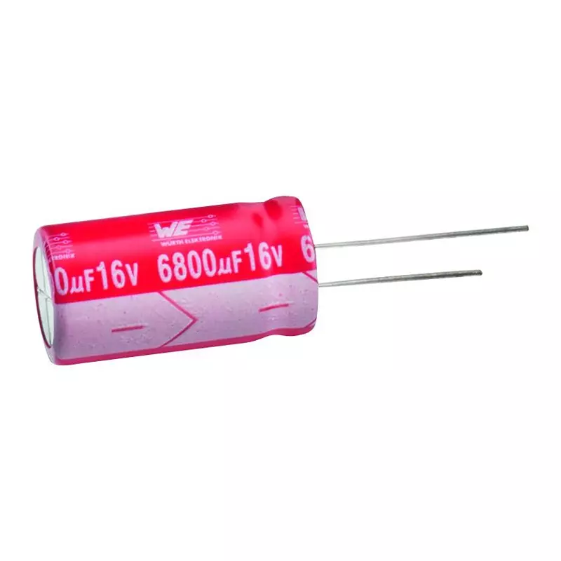 WURTH ELEKTRONIK Electrolytic Capacitor 2200Uf, 16V, Alu Elec, Radial, 860240380010