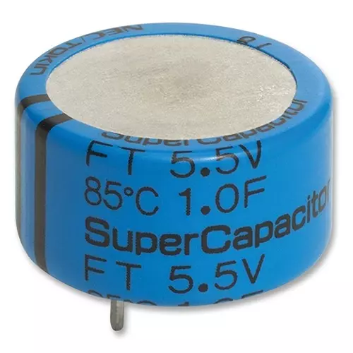 Kemet Electric Double Layer Capacitor 0.22F, 5.5V, Super Radial, FT0H224ZF