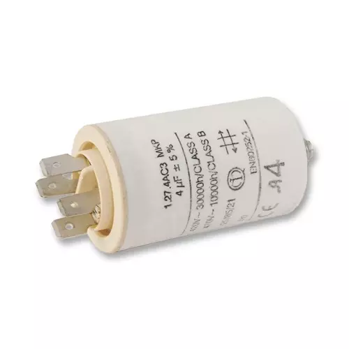 Kemet Motor Run Capacitor 10µf, 450Vac, 5%, Pp, Can, C276CC35100AA0J