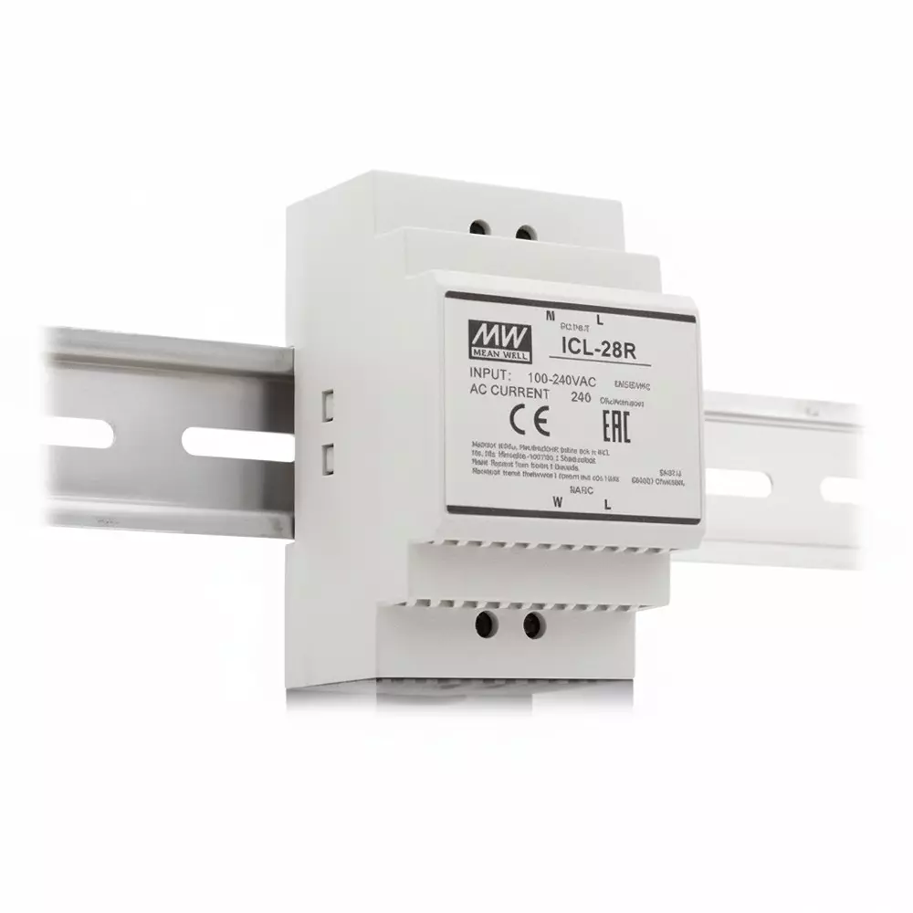 Mean Well Inrush Current Limiter DIN Rail Mount Screw Termination Style, ICL-28R