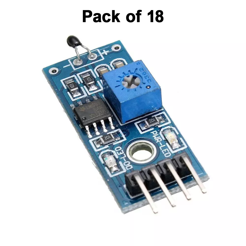 invento-thermistor-temperature-sensor-module-4-pin-33-5-v-voltage-with-bolt-hole-lm393-pack-of-18-pcs