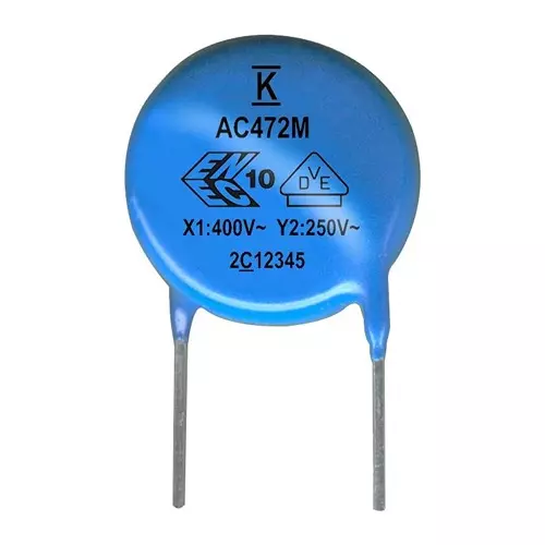Kemet Suppression Ceramic Capacitor 470Pf, 20%, ERP610W471MEF0 (Pack of 10)