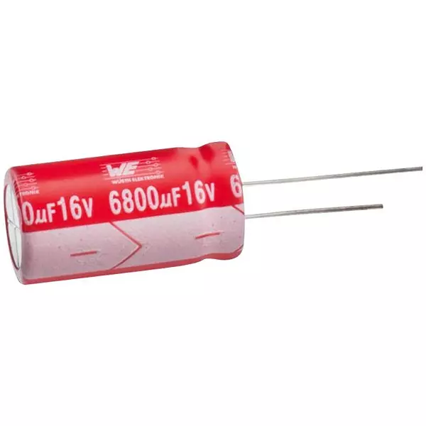 WURTH ELEKTRONIK Leaded Aluminium Electrolytic Capacitor 470Uf, 35V, Radial, 860240578010