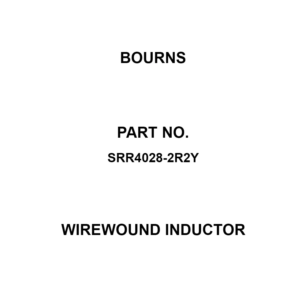 Bourns Wirewound Inductor 4.8x2.8 mm LengthxHeight, SRR4028-2R2Y (Pack of 100)