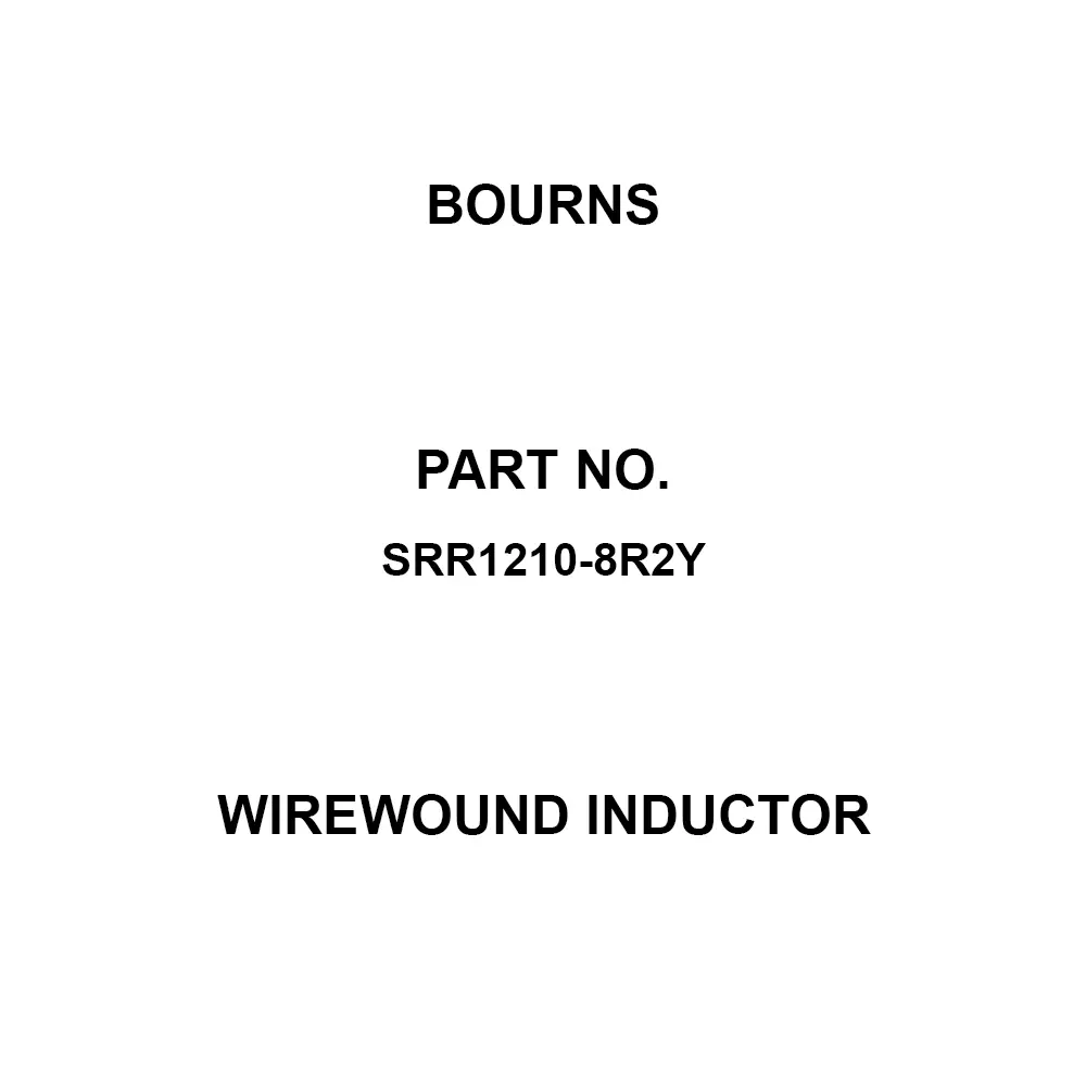 Bourns Wirewound Inductor 12x10 mm LengthxHeight, SRR1210-8R2Y (Pack of 250)
