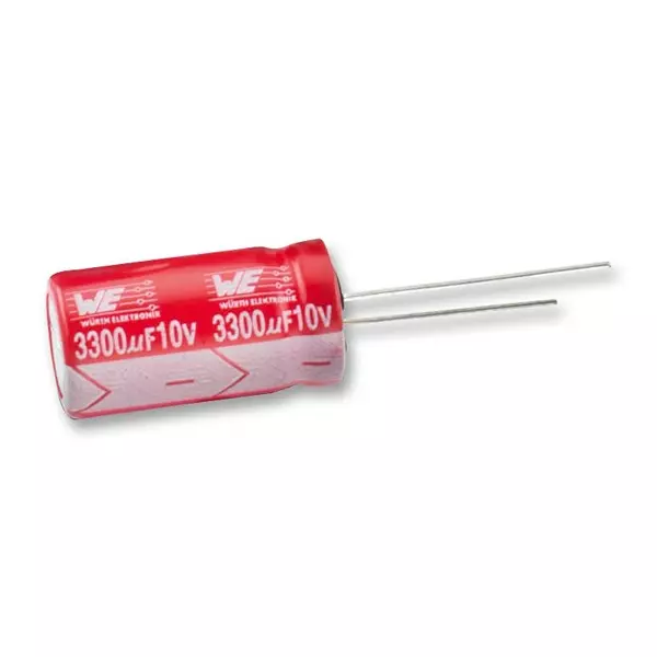 WURTH ELEKTRONIK Leaded Aluminium Electrolytic Capacitor 47µf, 63V, 20%, 860040774002