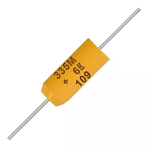 Kemet Leaded Tantalum Capacitor 1Uf, 25V, Tant, Axial, T322A105J025AS