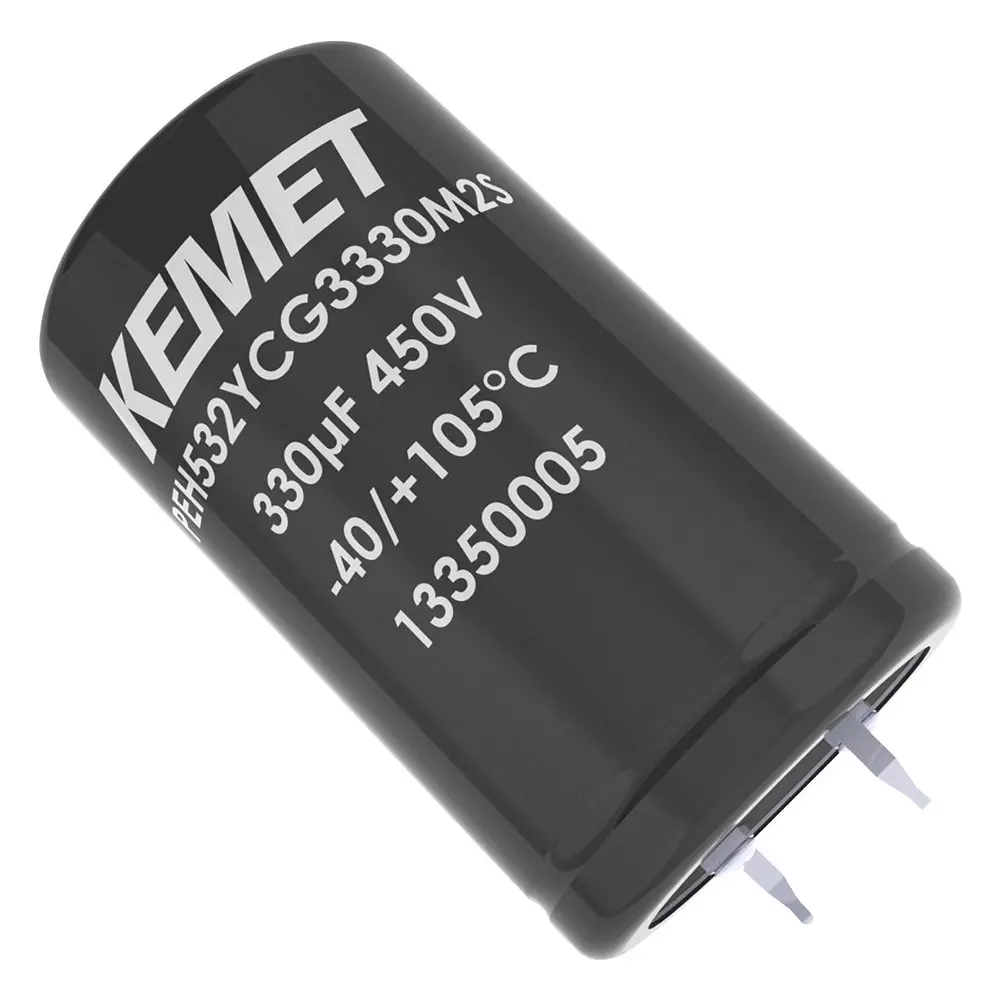 Kemet Snap In / Screw Terminal Aluminium Electrolytic Capacitor 470µf, 400V, Alu Elec, Snap-In, PEH532VDE3470M2