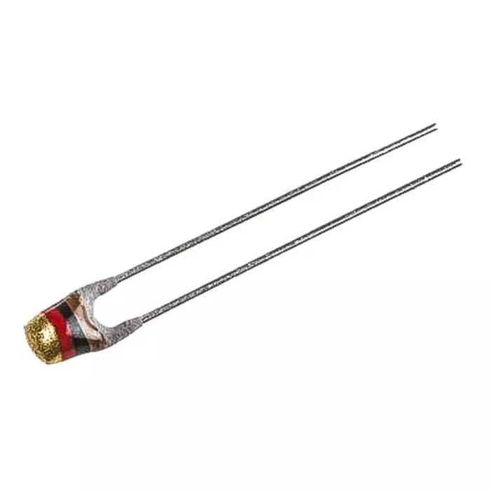Vishay NTC Type Thermistor 10 kΩ Resistance 3.3x3x9 mm, NTCLE100E3103JB0 (Pack of 5 Pcs)