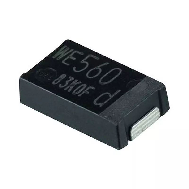 WURTH ELEKTRONIK Aluminium Polymer Capacitor, 100Uf, 6.3V,2917, 875015119003 (Pack of 5)