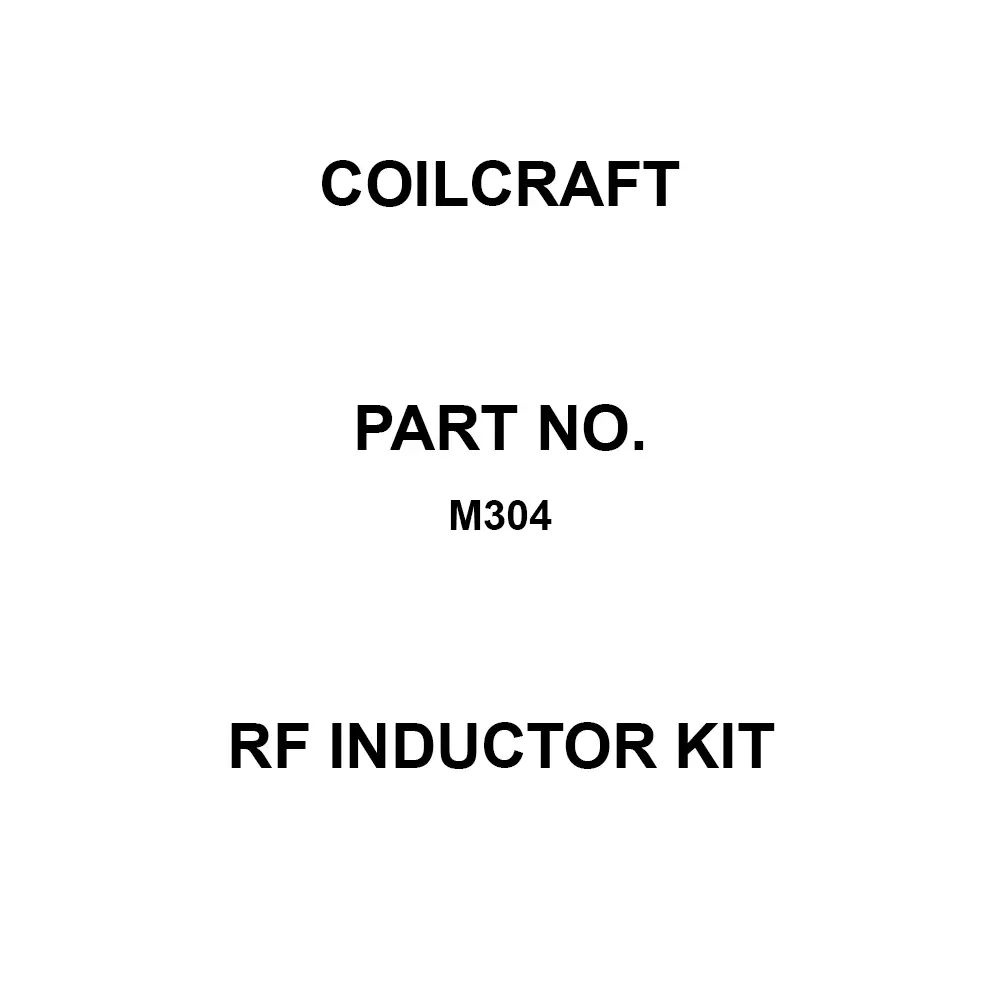 COILCRAFT RF Inductor Kit Through Hole 14 nH to 709 nH Range, M304