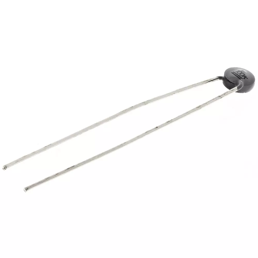 Epcos B57164K Series NTC Type Thermistor 100 kΩ Resistance 450 mW Maximum Power Rating, B57164K0104J000 (Pack of 5)