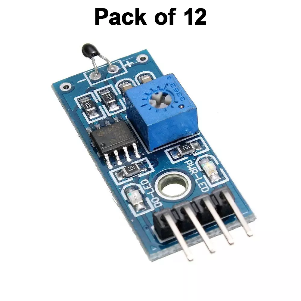 invento-thermistor-temperature-sensor-module-4-pin-33-5-v-voltage-with-bolt-hole-lm393-pack-of-12-pcs