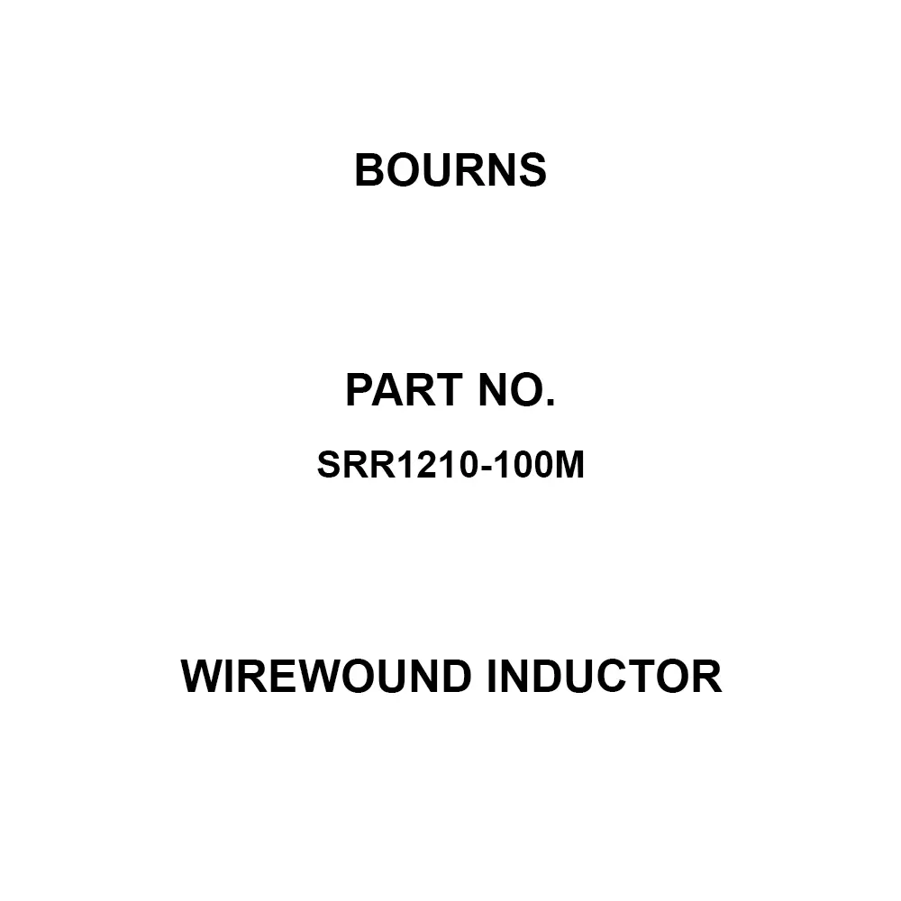 Bourns Wirewound Inductor 12x10 mm LengthxHeight, SRR1210-100M (Pack of 50)