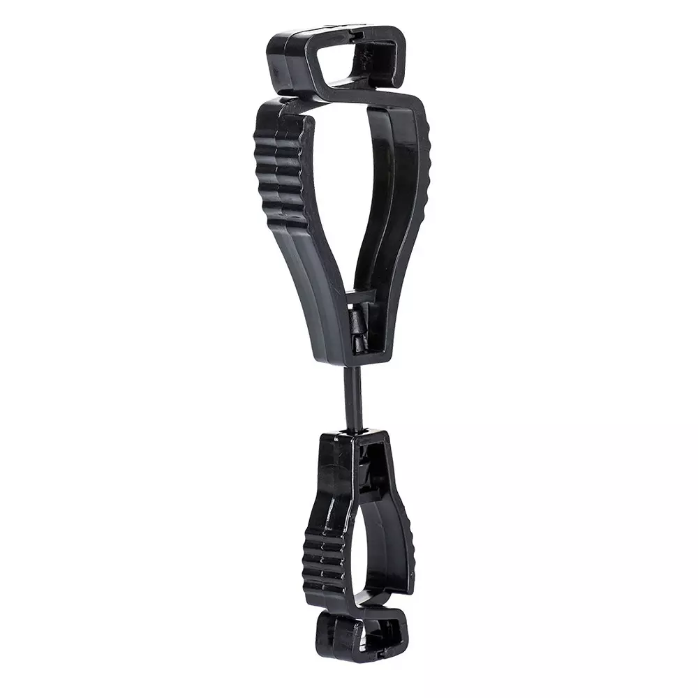Portwest Metal Free Glove Clip Black 20 cm Size Acetyl & Santaprene for Industrial Use, A002BKR