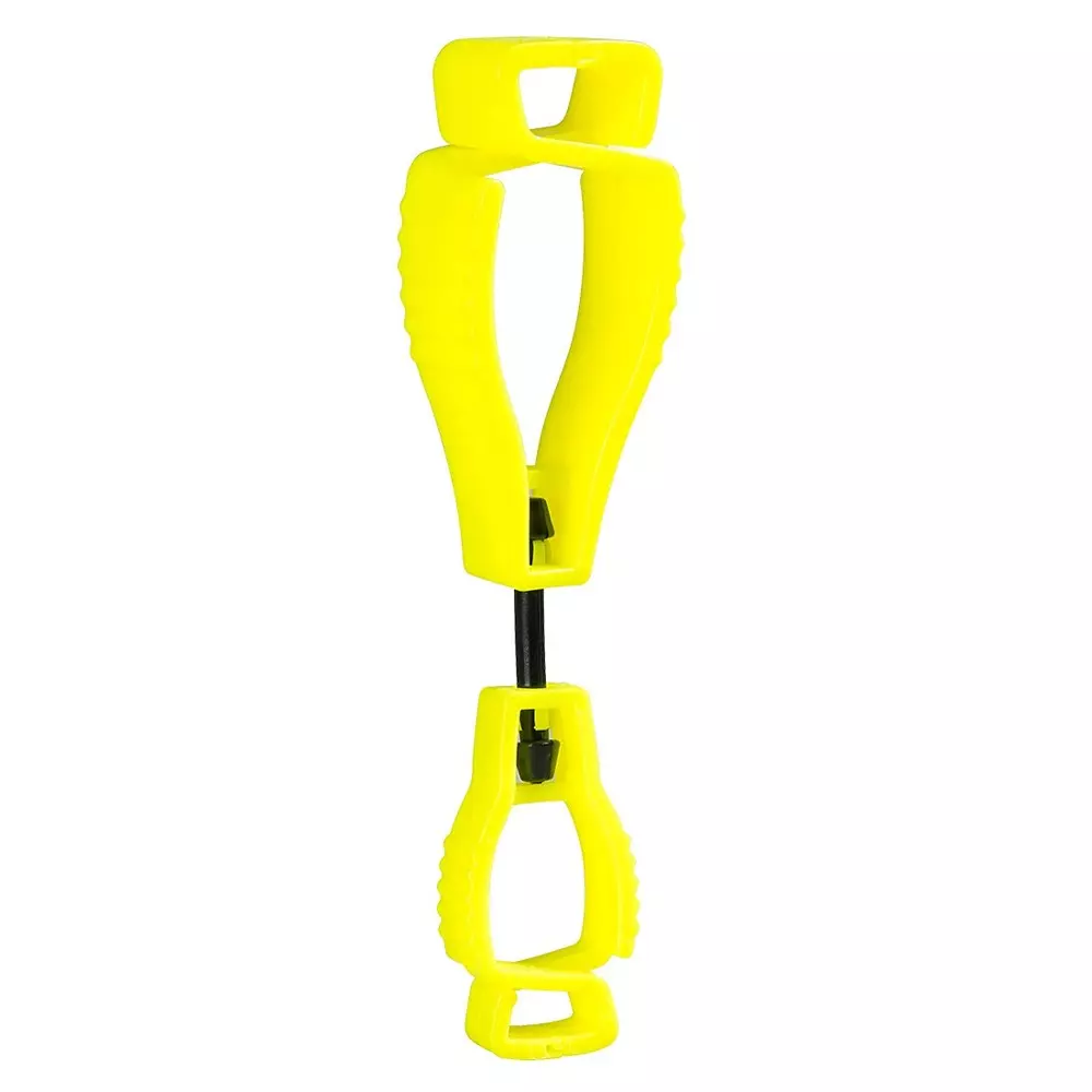 Portwest Metal Free Glove Clip Yellow 20 cm Size Acetyl & Santaprene for Industrial Use, A002YER