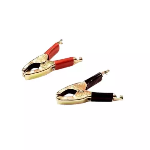 GENERIC Heavy Duty Crocodile Aligator Clips Copper 30 A Current Rating 12 V Voltage, EP026 (Pack of 2)