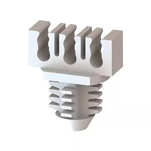 ESSENTRA COMPONENTS Cable Clips CABLE CLAMP, NYLON 6.6, NATURAL, 14MM, OFB-BH-6-19 (Pack of 5)