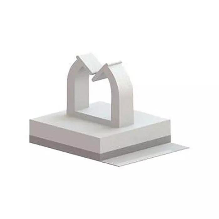 ESSENTRA COMPONENTS Cable Clips WIRE SADDLE, ADHESIVE, NYLON 6.6/NATURAL, MWSEB-3-19A-RT (Pack of 5)