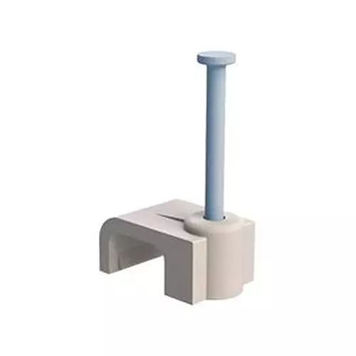ESSENTRA COMPONENTS Cable Clips CABLE CLAMP, NAIL-IN, POLYETHYLENE/WHITE, 22NCC0900FW (Pack of 20)