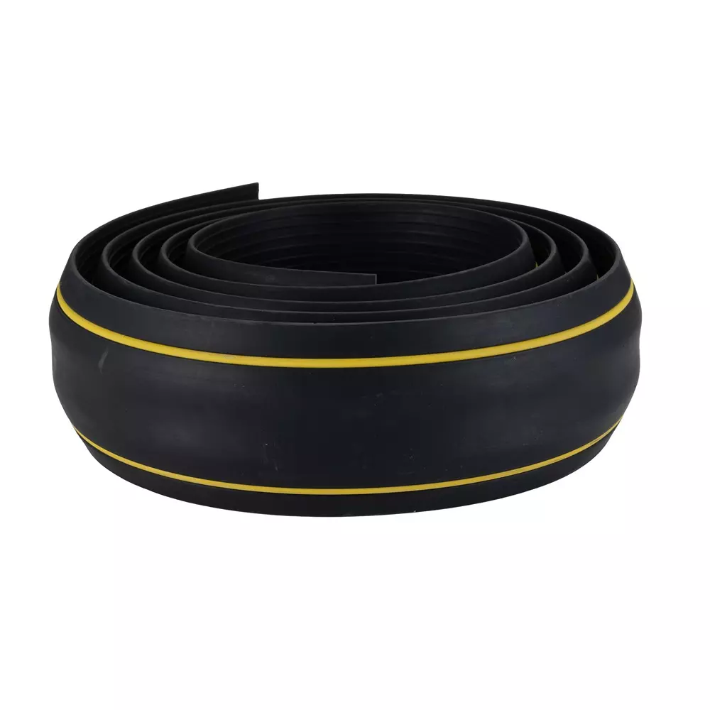 RS PRO Cable Cover Cable Protector 3 mx83 mm Warning Rubber Yellow/Black, 3659683