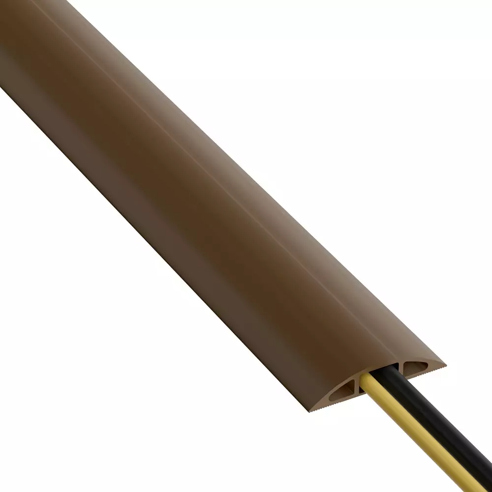 RS PRO Cable Cover 9 mx60 mm Polyvinyl Chloride Brown, 137631