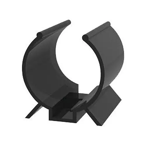 ESSENTRA COMPONENTS Cable Clips SCREW MOUNT CABLE CLAMP, BLK, 0.44", PVC, V-1003 (Pack of 2)