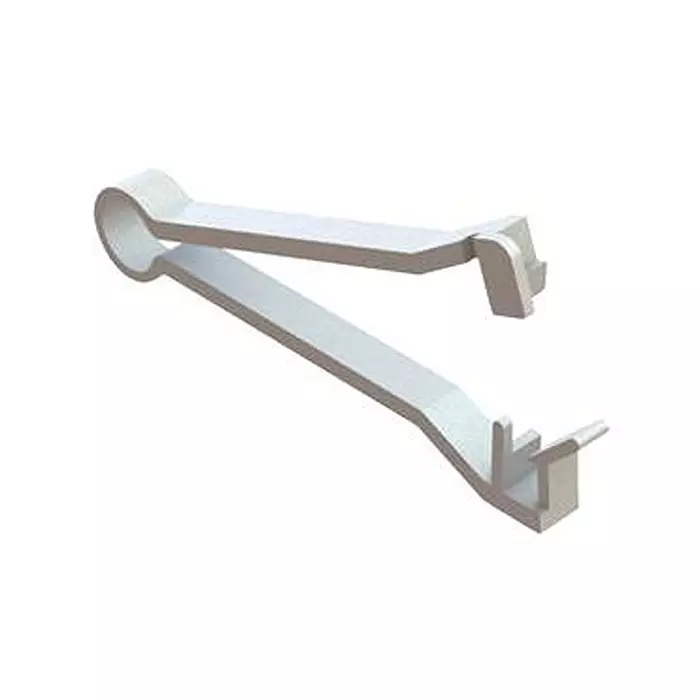 ESSENTRA COMPONENTS Cable Clips CABLE CLAMP, FLAT, NYLON 6.6, NATURAL, FCLCS (Pack of 5)