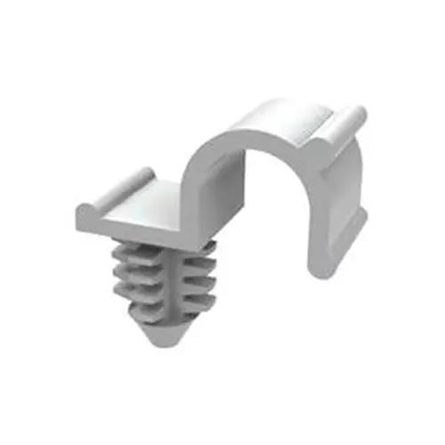 ESSENTRA COMPONENTS Cable Clips CABLE CLAMP, PUSH IN, NYLON 6.6, NATURAL, HURCBH-2-01 (Pack of 10)