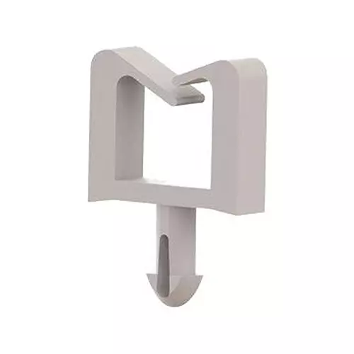 ESSENTRA COMPONENTS Cable Clips WIRE SADDLE, PUSH IN, NYLON 6.6, NATURAL, MWS1-1-01 (Pack of 5)
