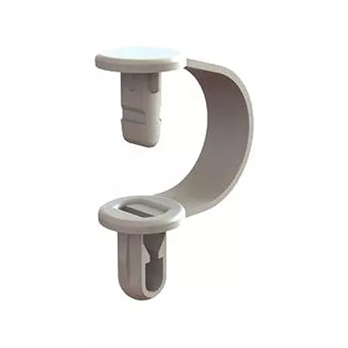 ESSENTRA COMPONENTS Cable Clips CABLE HANGER, PUSH IN, NYLON 6.6/NATURAL, CH-2-01 (Pack of 5)