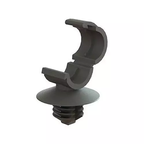 ESSENTRA COMPONENTS Cable Clips CABLE CLAMP, HINGED, NYLON 6.6, BLACK, HLCC-1BK (Pack of 5)