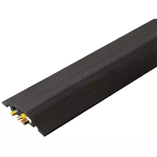 RS PRO Cable Cover Cable Protector 3 mx88 mm CableSafe Rubber Black, 7874886