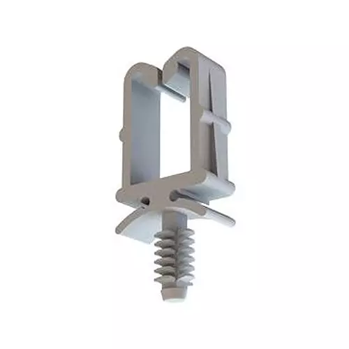 ESSENTRA COMPONENTS Cable Clips WIRE SADDLE, PUSH-IN, PA66, NATURAL, 22WHA375050 (Pack of 10)