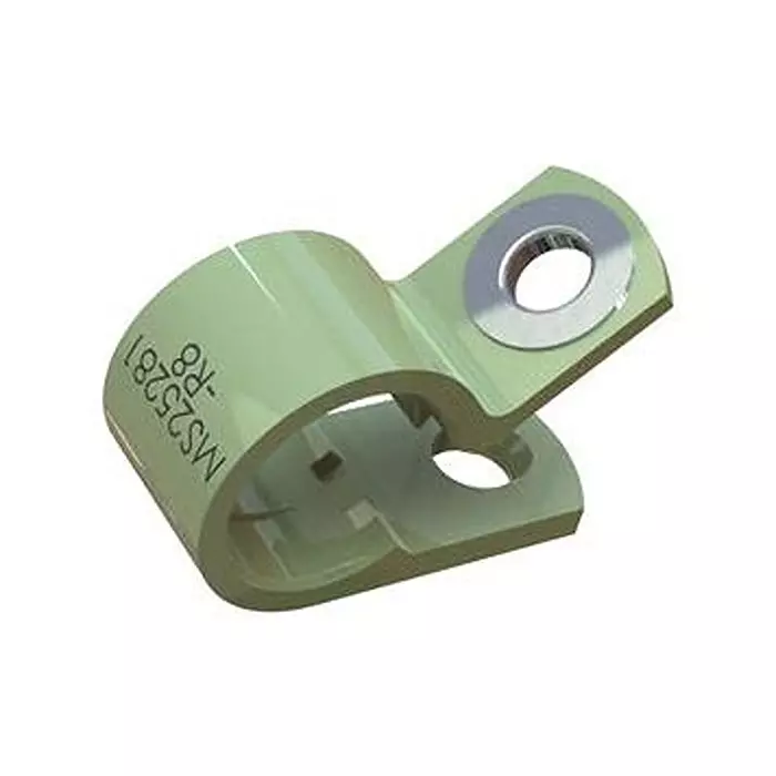 ESSENTRA COMPONENTS Cable Clips CABLE CLAMP, 1.375", NYLON, GRN, SCREW, NM-22-R22