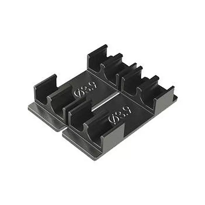 ESSENTRA COMPONENTS Cable Clips ADHESIVE CABLE CLIP, BLK, 0.154", PA 6.6, EFA04-71-P03