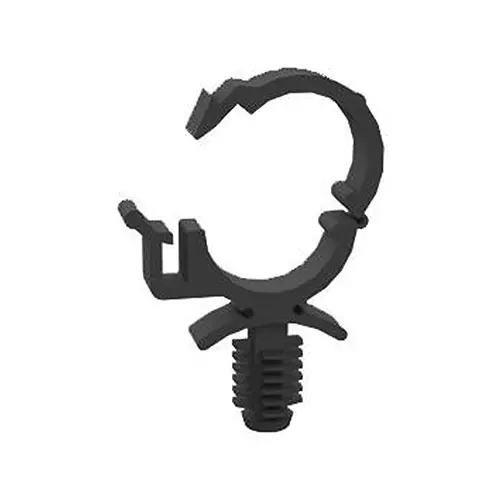 ESSENTRA COMPONENTS Cable Clips CABLE CLAMP, HINGED, NYLON 6.6, BLACK, 23RCFB050B (Pack of 5)