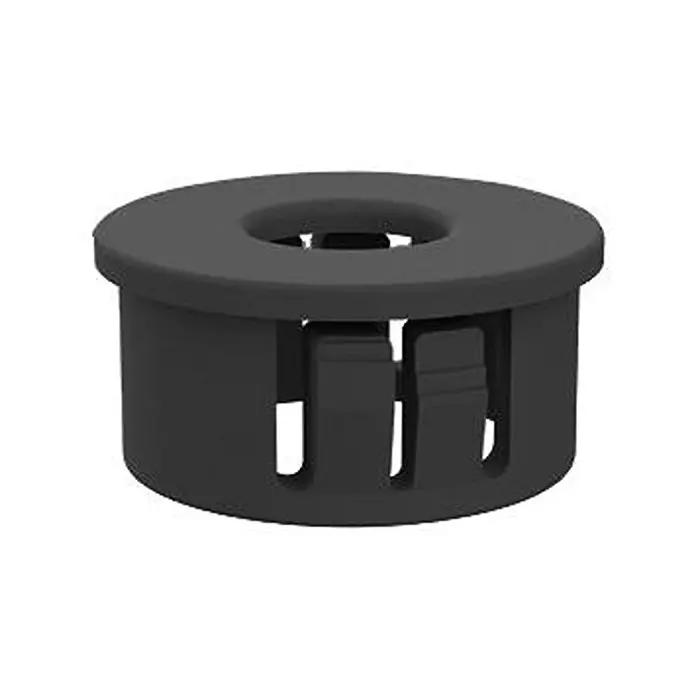 ESSENTRA COMPONENTS Cable Grommets GROMMET, NYLON 6, 0.875", BLACK, 22MP08706 (Pack of 10)