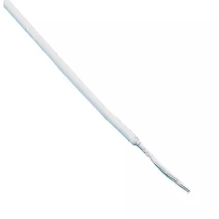 BRAND REX Wire, Ptfe, A, White, 7/0.2Mm, 100M, SPC00443A003 100M