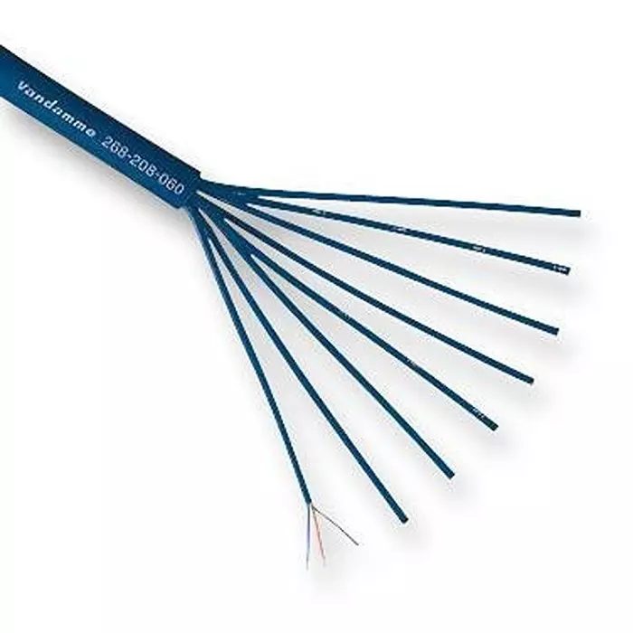 VAN DAMME Cable, Blu Series, 2Pair, Per M, 268202
