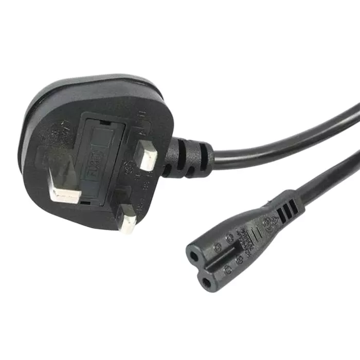 StarTech.com Right Angle CEE 7/7 Plug to Straight IEC C13 Socket Power Cord 1 m, PXTNB2SUK1M