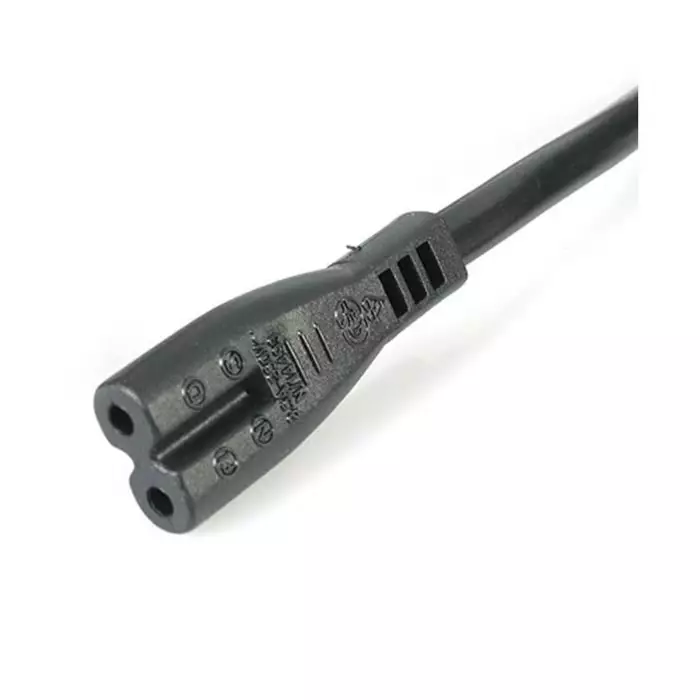 StarTech.com Right Angle CEE 7/7 Plug to Straight IEC C13 Socket Power Cord 1 m, PXTNB2SUK1M