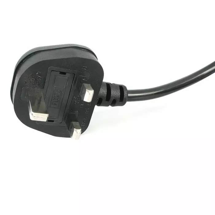 StarTech.com Right Angle CEE 7/7 Plug to Straight IEC C13 Socket Power Cord 1 m, PXTNB2SUK1M