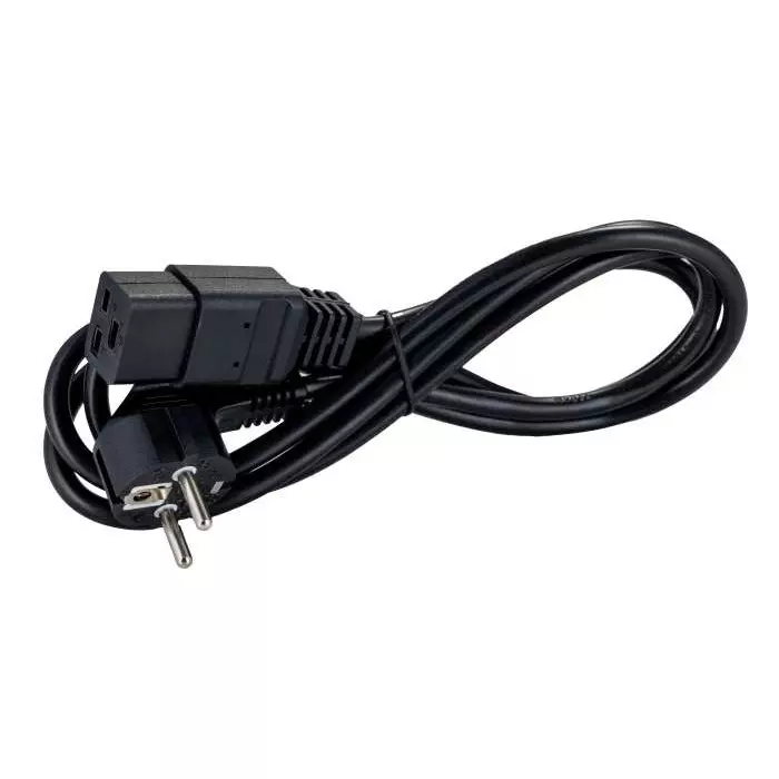 Rittal IEC C19 Socket to Type F German Plug Power Cord 1.8mDK, 7200216