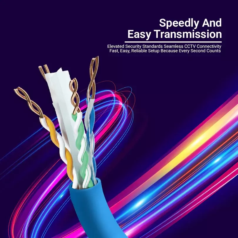 Consistent 3+1 Indoor / Outdoor Cable 70 m Copper Cable Blue, Consistent