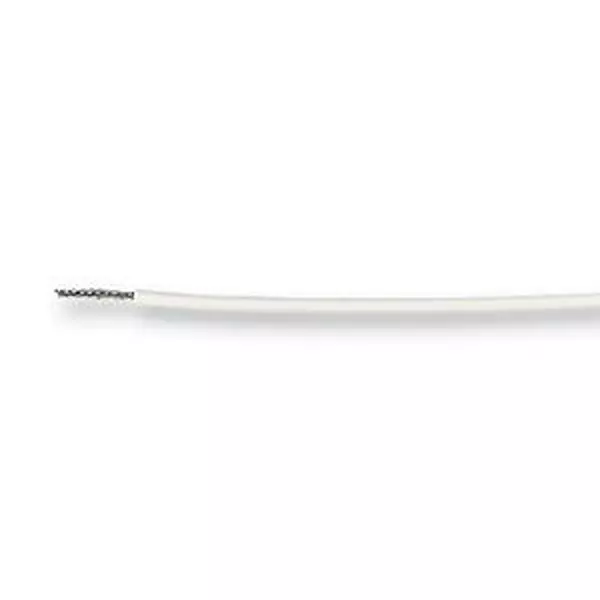 RAYCHEM - TE CONNECTIVITY Hook Up Wire ETFE, 18AWG, WHITE, 100M, 55A0111-18-9