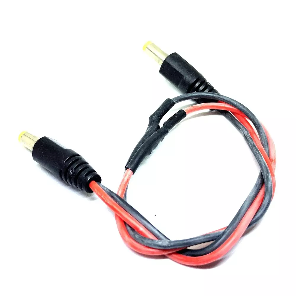 invento-dc-jack-plug-silicone-power-cable-male-to-male-300-mm-length-20-awg-tinned-copper-conductor-isc-3006-b4-pack-of-8-pcs